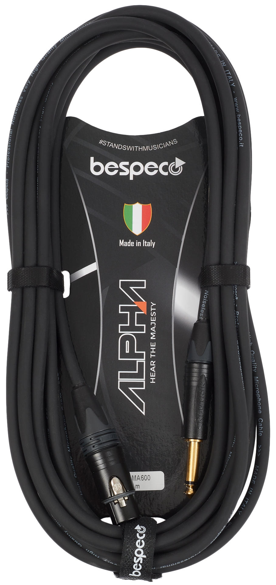 BESPECO Alpha Microphone Cable Neutrik XLR F - Jack 6 m  | Obrázok 1 | eplay.sk