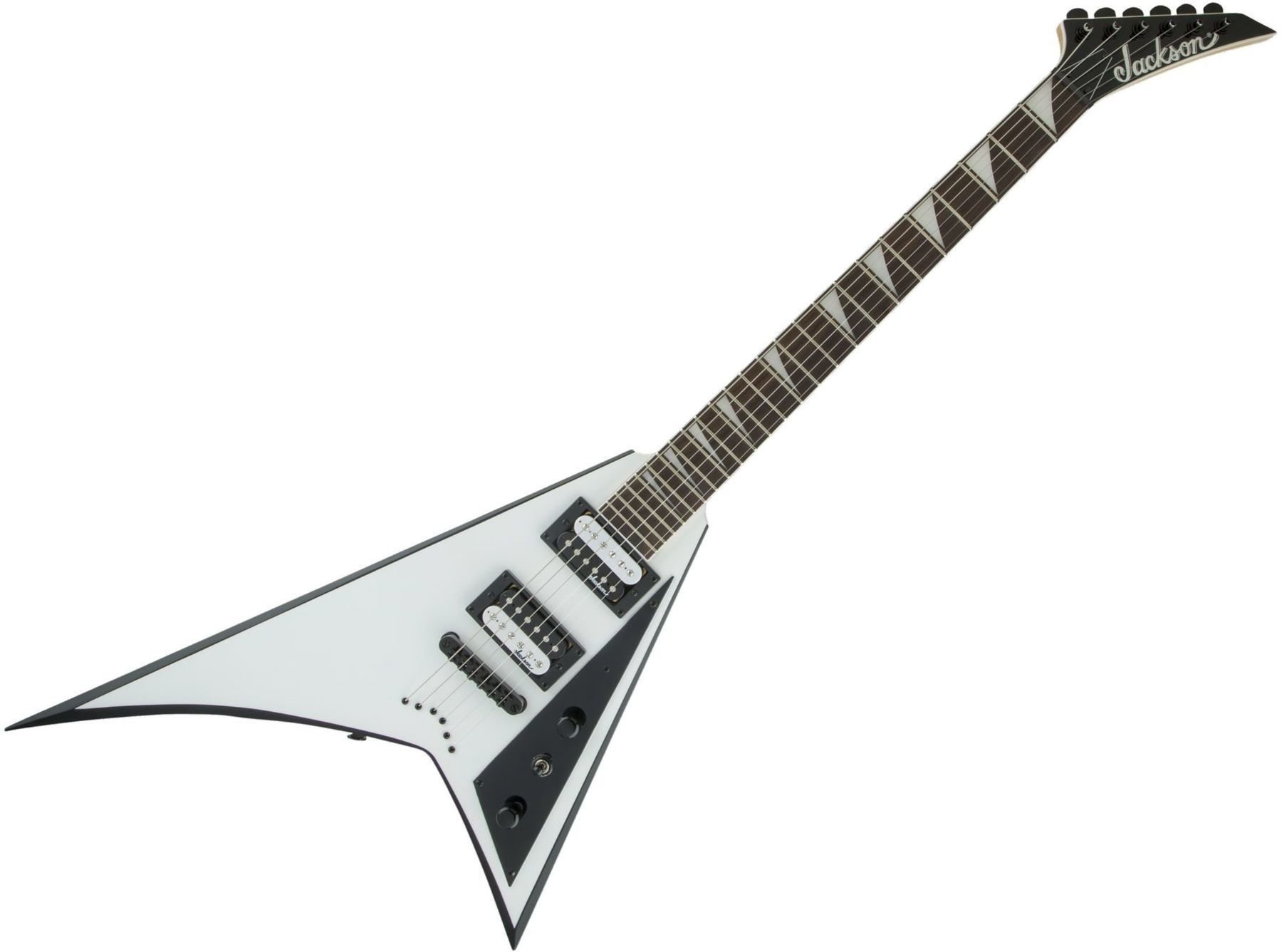 Jackson JS Series Rhoads JS32T White with Black Bevels | Obrázok 1 | eplay.sk