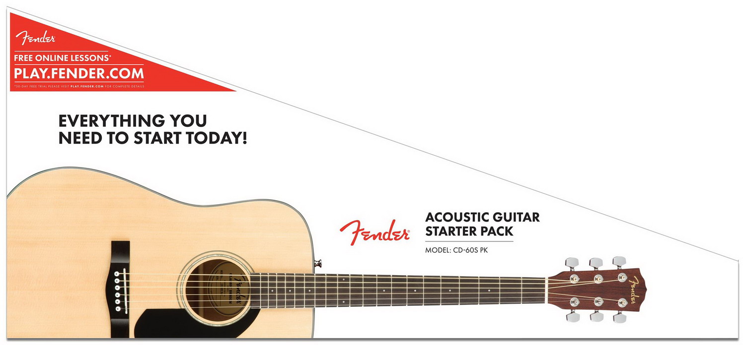 Fender CD-60S Dreadnought Pack, Natural | Obrázok 1 | eplay.sk