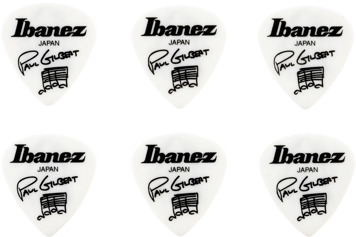 Ibanez 1000PG-WH Paul Gilbert Pick Set of 6 White | Obrázok 1 | eplay.sk