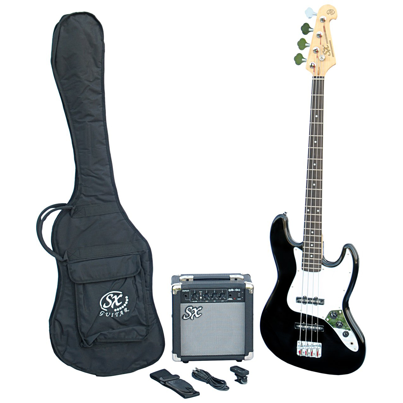 SX SB1 Bass Guitar Kit Black | Obrázok 1 | eplay.sk