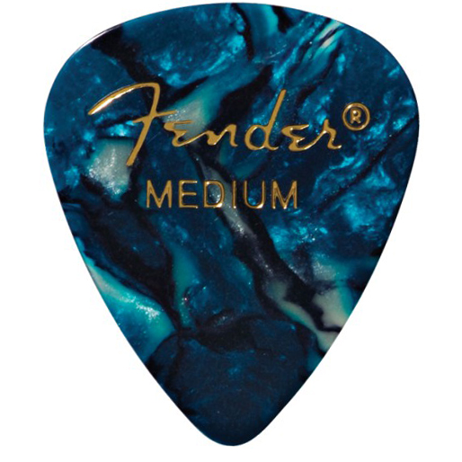 Fender 351 Shape Premium Pick Zebra Ocean Turquoise | Obrázok 1 | eplay.sk