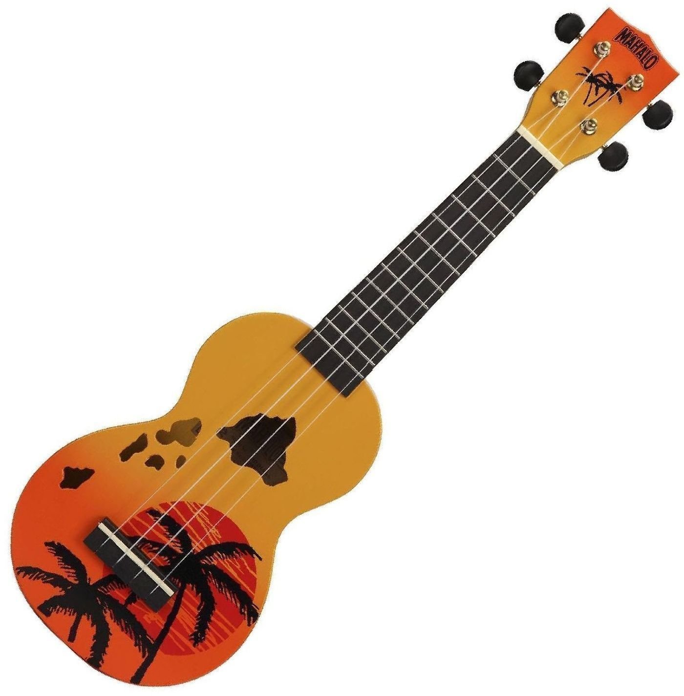 Mahalo Hawaii Sopránové ukulele Hawaii Orange Burst | Obrázok 1 | eplay.sk