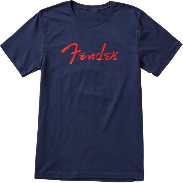 Fender Foil Spaghetti Logo T-Shirt, Blue | Obrázok 1 | eplay.sk