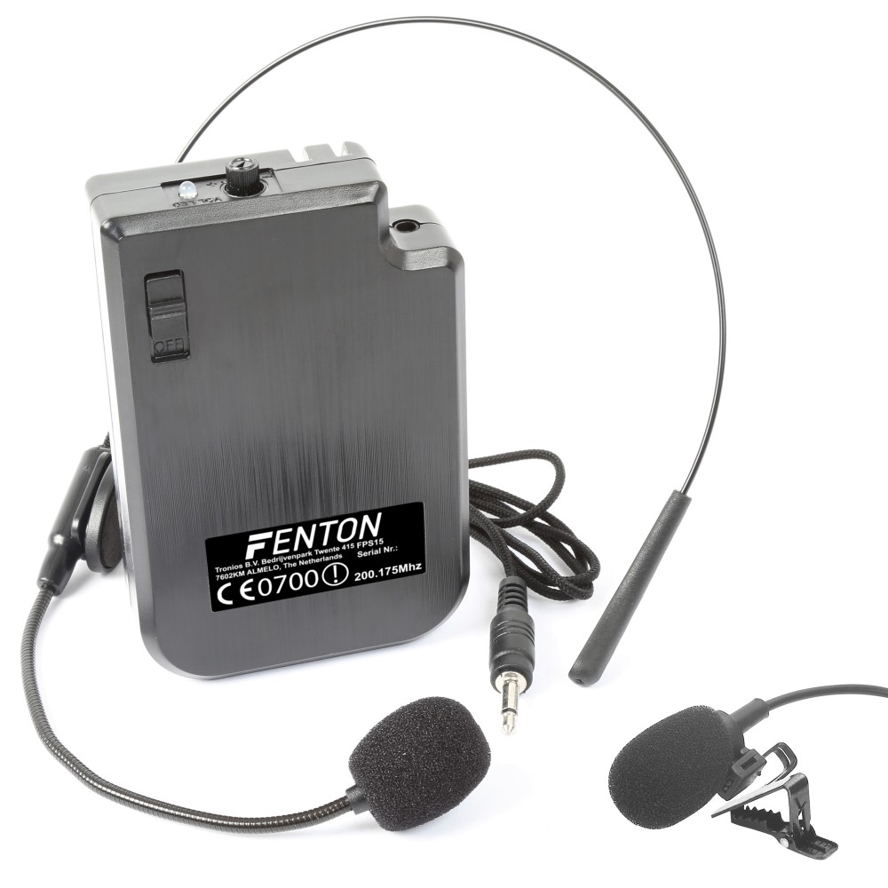 Fenton VHF náhlavná a klopová mikrofónová sada, 200.175 MHz | Obrázok 1 | eplay.sk