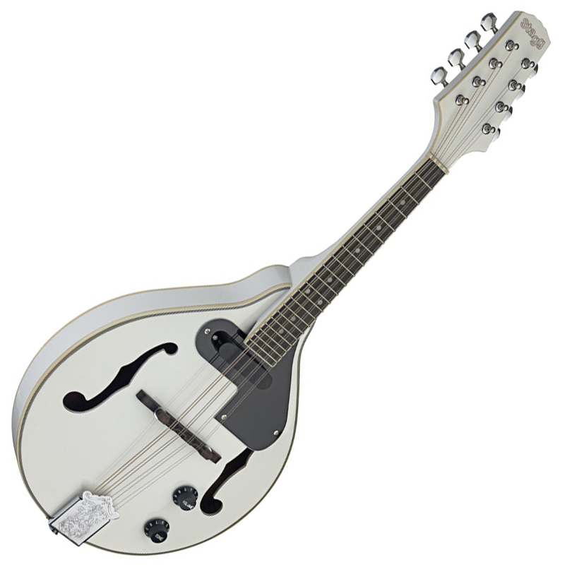 Stagg M50 E WH, mandolína bluegrassová elektroakustická, biela | Obrázok 1 | eplay.sk