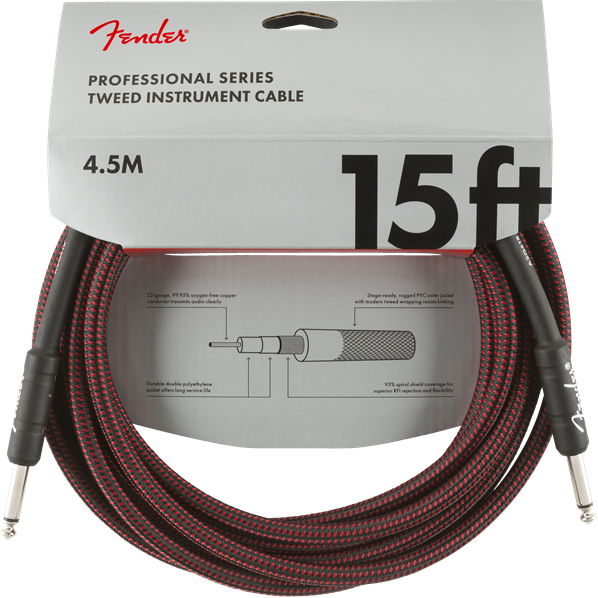 Fender Professional Series Instrument Cable Tweed, 4,5m | Obrázok 1 | eplay.sk