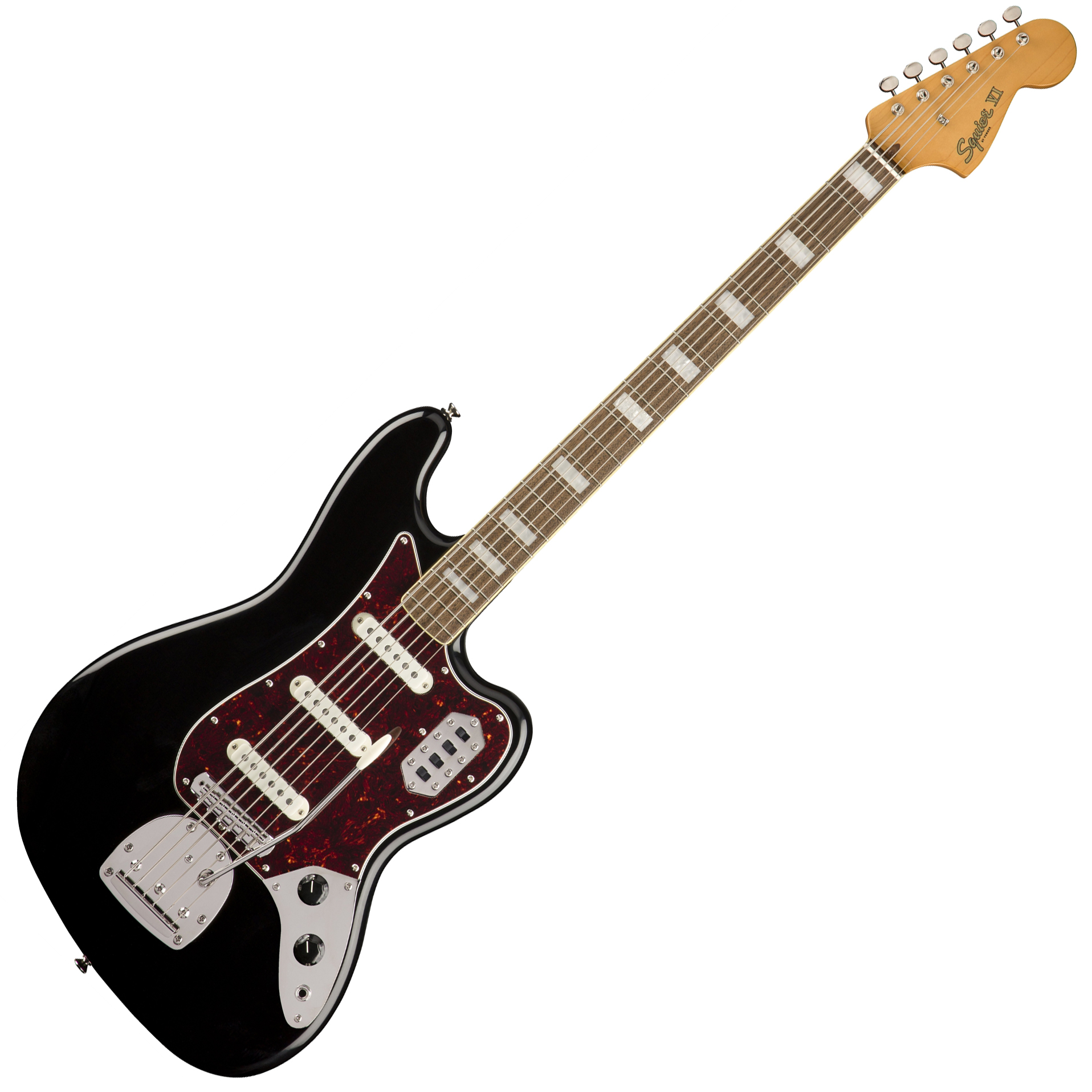 Fender Squier Vintage Modified Bass VI LRL 3 Black | Obrázok 1 | eplay.sk