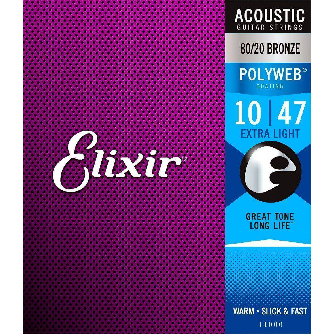 Elixir 11000 Acoustic POLYWEB 80/20 Bronze Extra Light | Obrázok 1 | eplay.sk