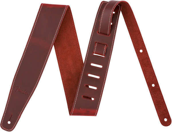 Fender Broken-In Leather Strap Red | Obrázok 1 | eplay.sk