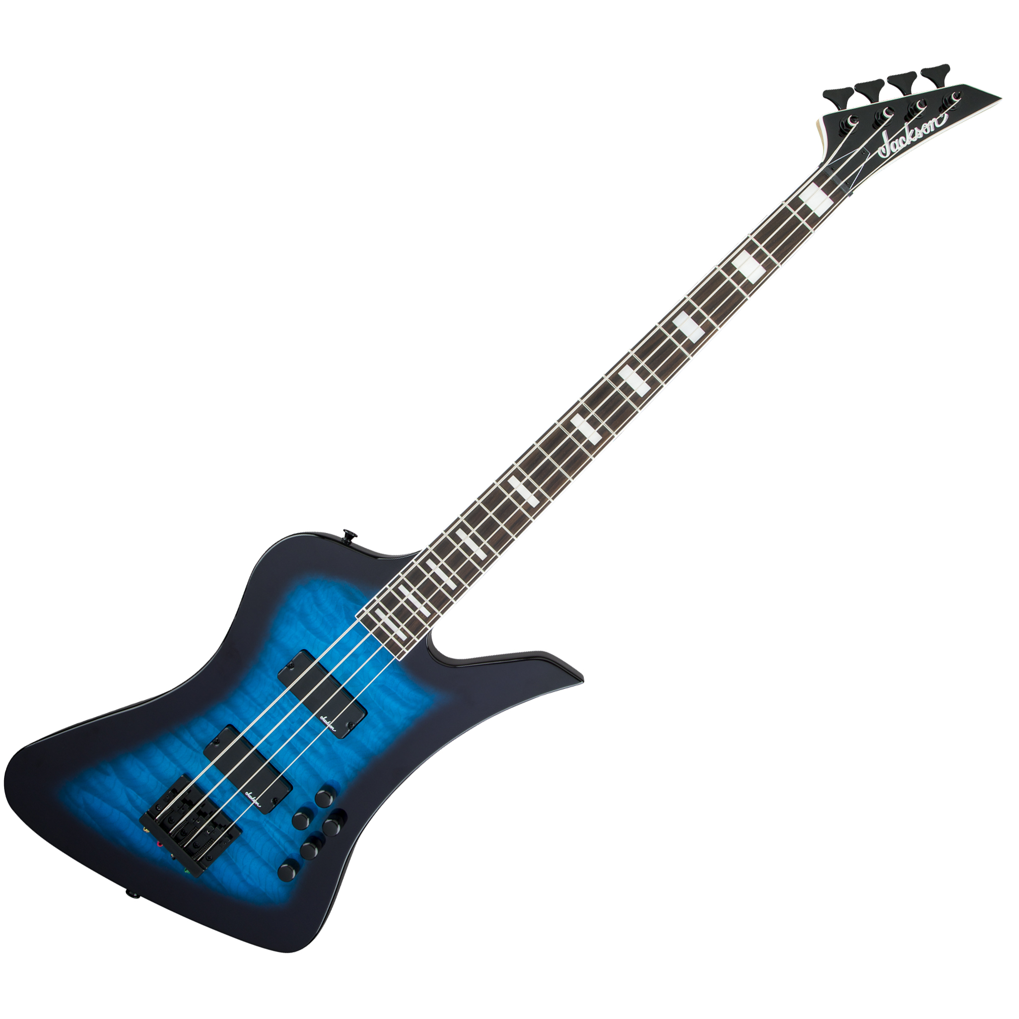 Jackson JS3 Q Kelly Bird AH Transparent Blue Burst | Obrázok 1 | eplay.sk