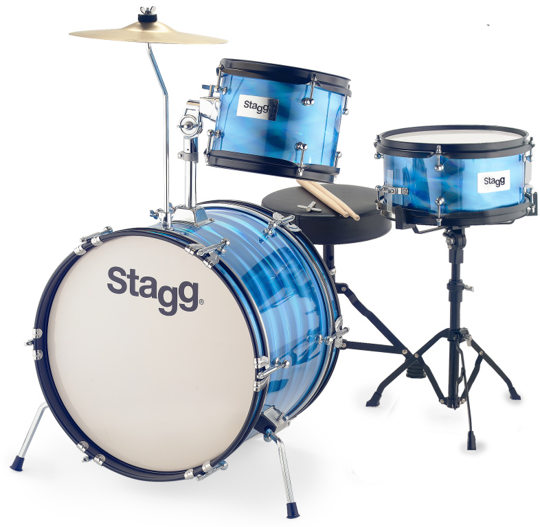 Stagg TIM JR 3/16B BL, dětská bicí sada, modrá | Obrázok 1 | eplay.sk
