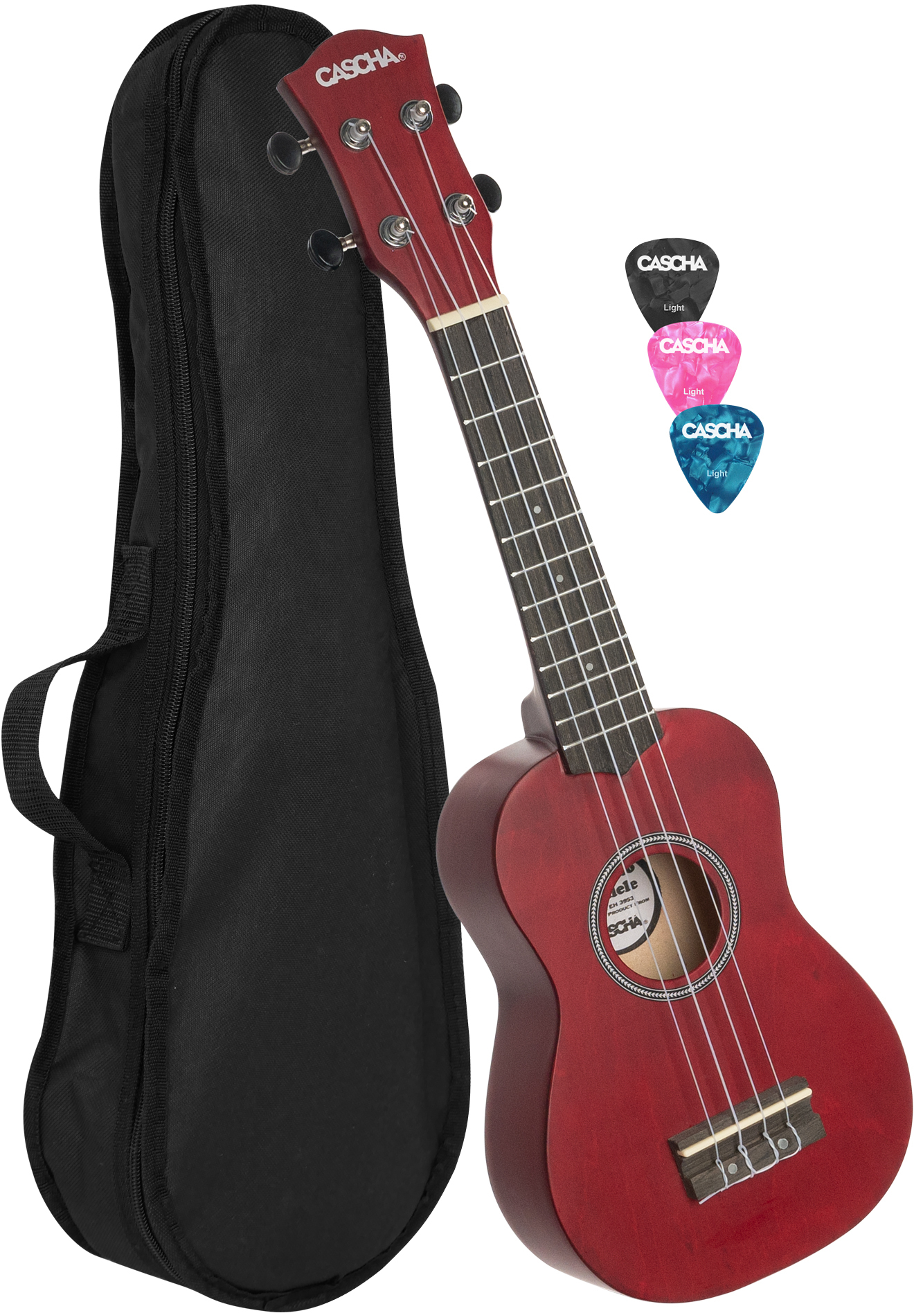 CASCHA HH 3961 Soprano Ukulele Set Red | Obrázok 1 | eplay.sk
