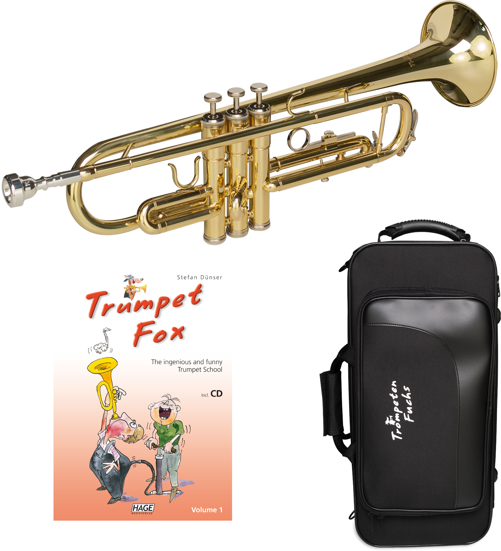 Cascha EH 3820 EN Trumpet Fox Beginner Set Bb Trúbka | Obrázok 1 | eplay.sk