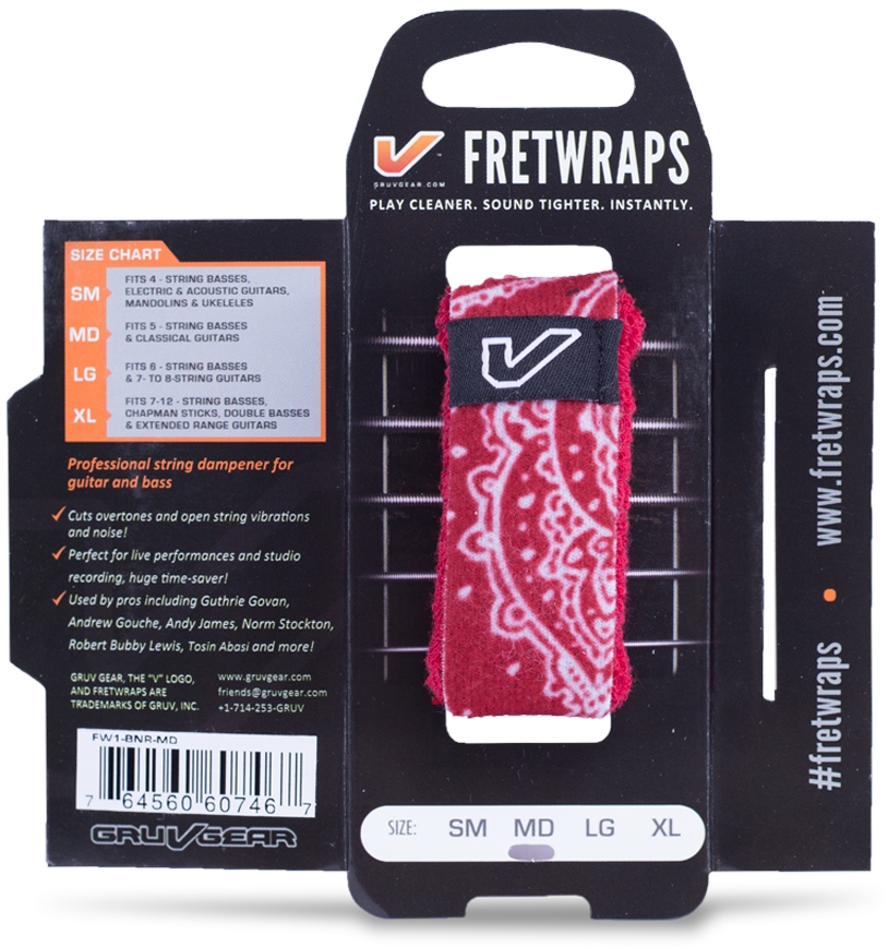 GRUVGEAR FretWraps Bandana Red Small | Obrázok 1 | eplay.sk