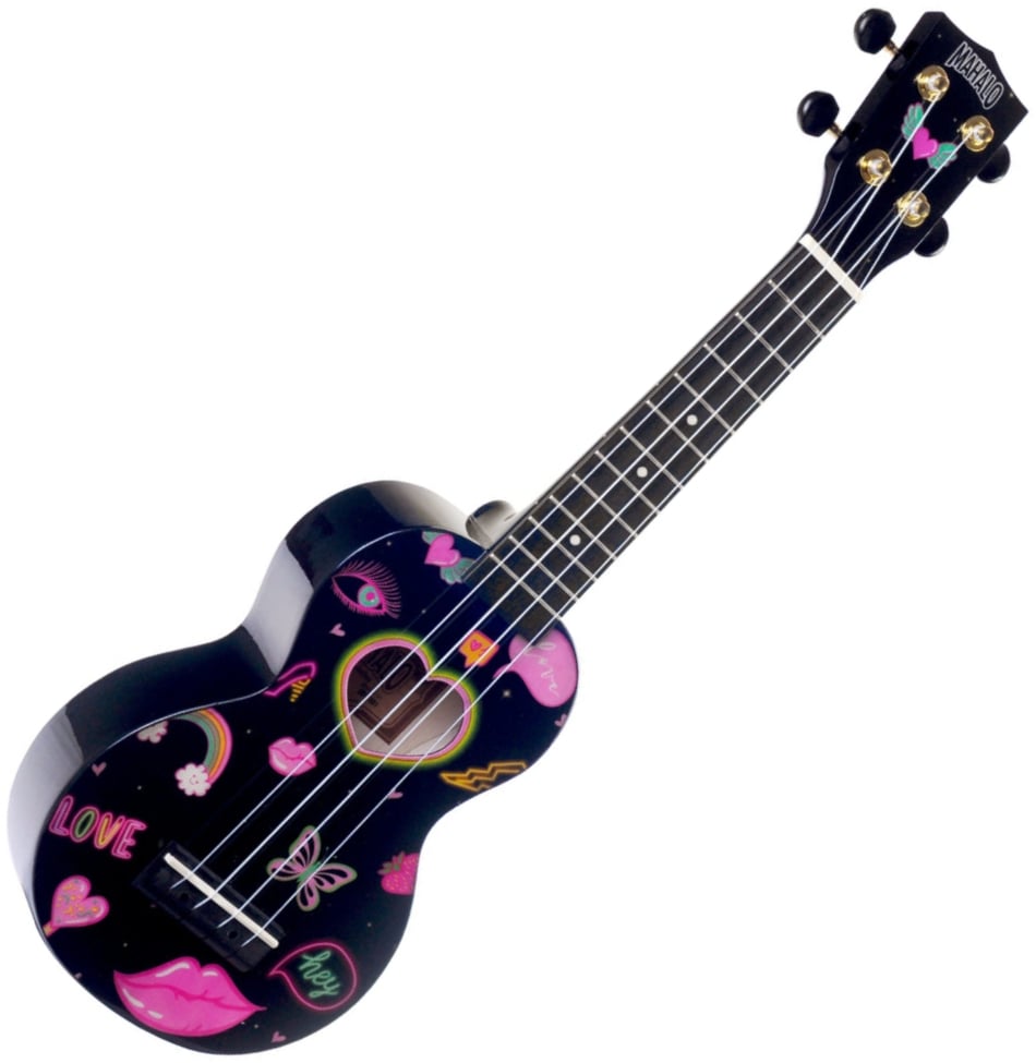 Mahalo Heart Sopránové ukulele Heart Black | Obrázok 1 | eplay.sk