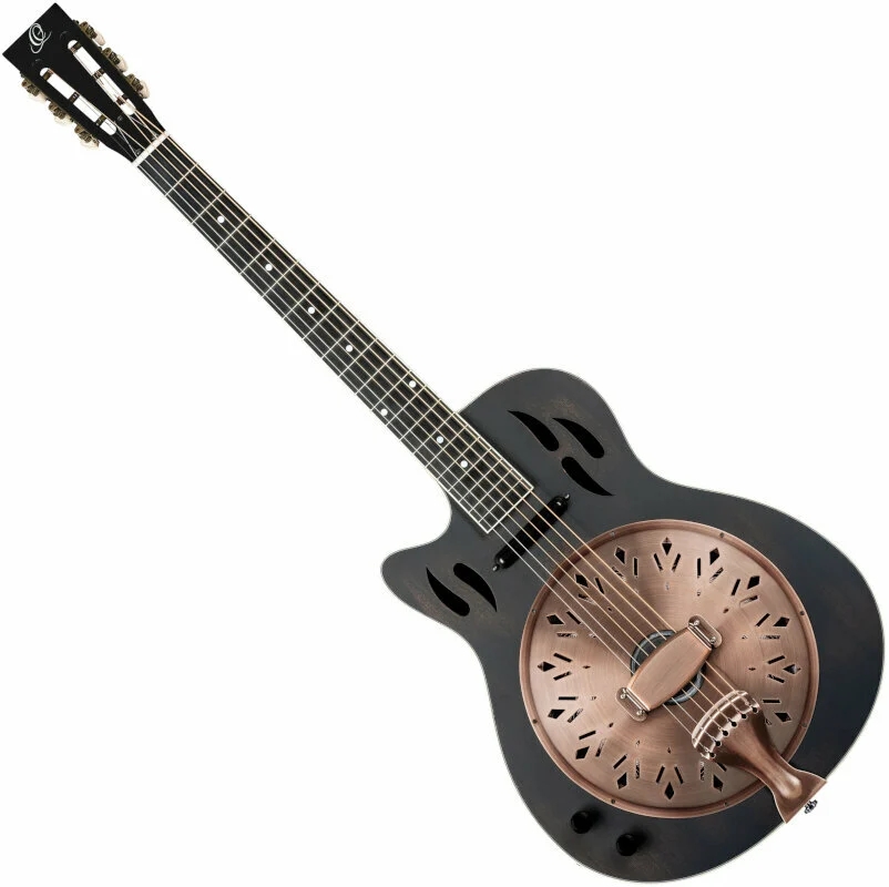 Ortega RRG40CE-DBK-L Distressed Black Satin | Obrázok 1 | eplay.sk