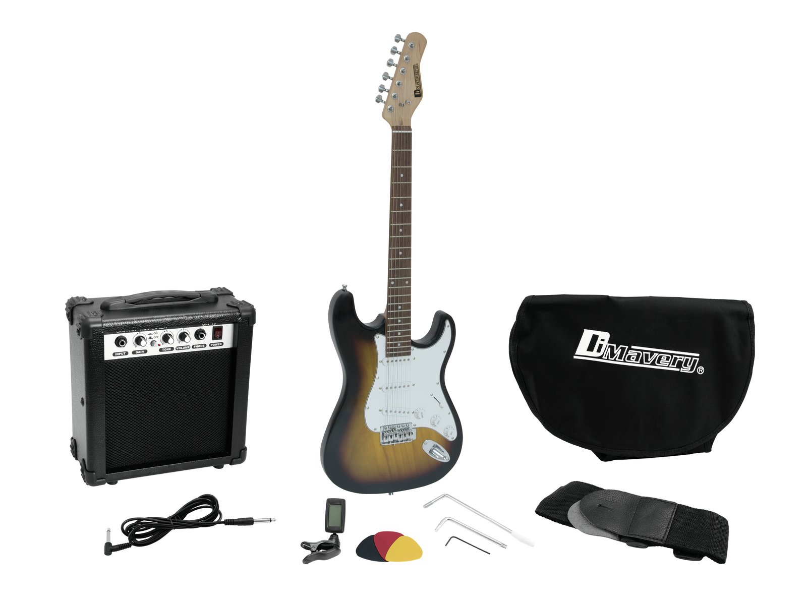Dimavery EGS-1, elektrická gitara set, sunburst | Obrázok 1 | eplay.sk