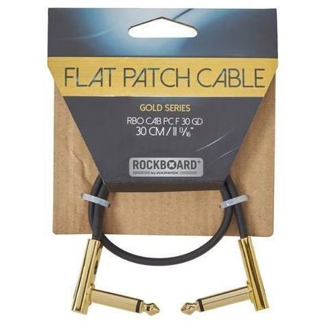 RockBoard Flat Patch Cable Gold Zlatá 30 cm Zalomený - Zalomený | Obrázok 1 | eplay.sk