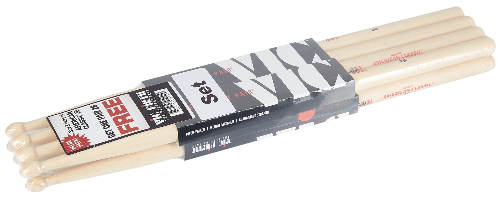 VIC FIRTH 2B 4 Pack | Obrázok 1 | eplay.sk