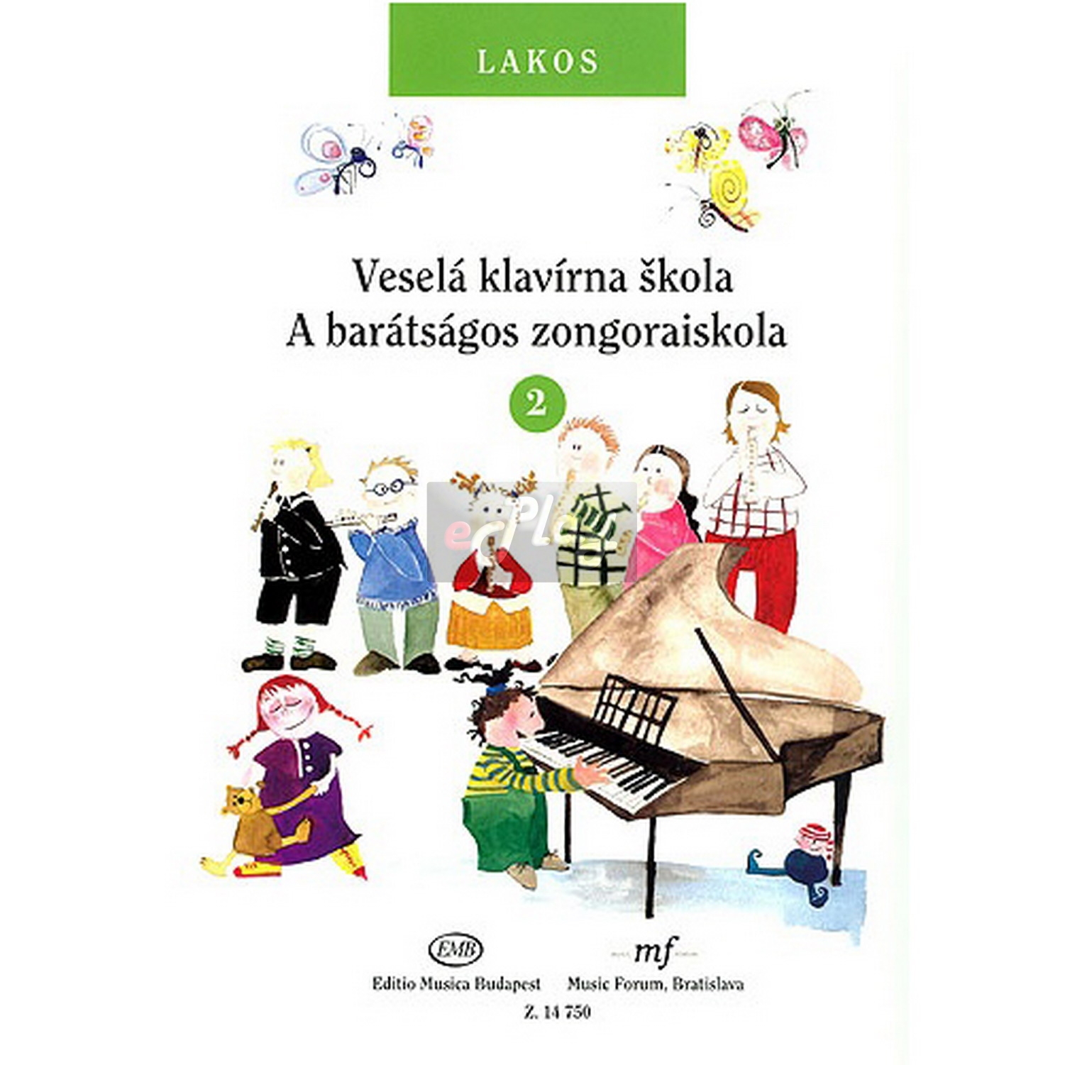 Agnes Lakos - Veselá klavírna škola 2  | Obrázok 1 | eplay.sk