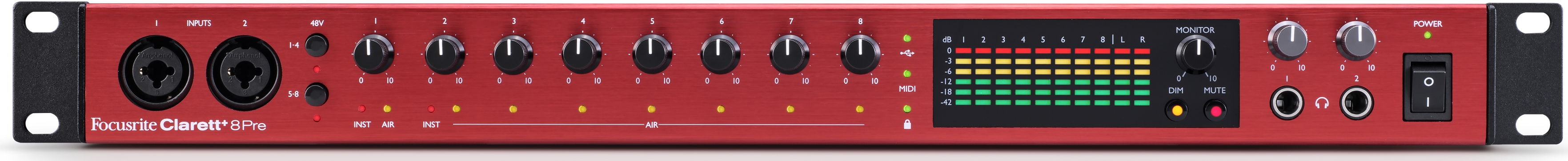 FOCUSRITE Clarett+ 8Pre | Obrázok 1 | eplay.sk