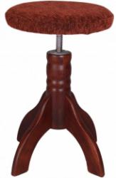 GW Klavírna otočná stolička s polostrovaním - mahagón | Obrázok 1 | eplay.sk