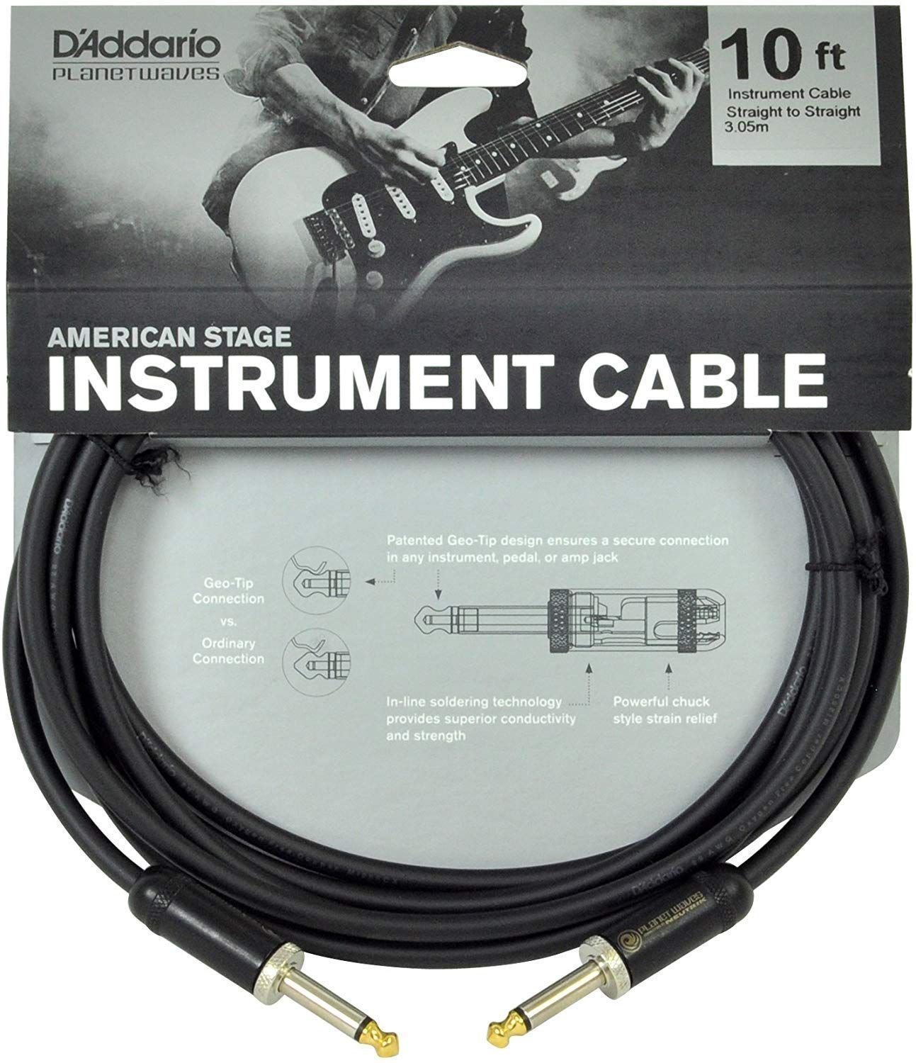 D'Addario Planet Waves PW-AMSG-10 Instrument Cable-Lifetime Warranty | Obrázok 1 | eplay.sk