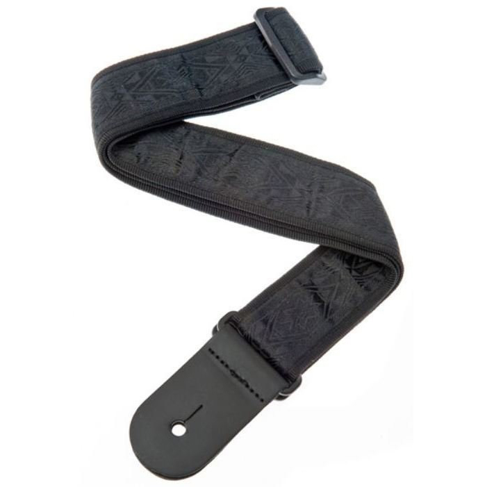 D'Addario Planet Waves 50B01 Woven Guitar Strap Black Satin | Obrázok 1 | eplay.sk