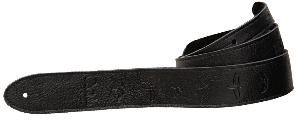 PRS 2" Leather Strap, Embossed Birds, Black | Obrázok 1 | eplay.sk