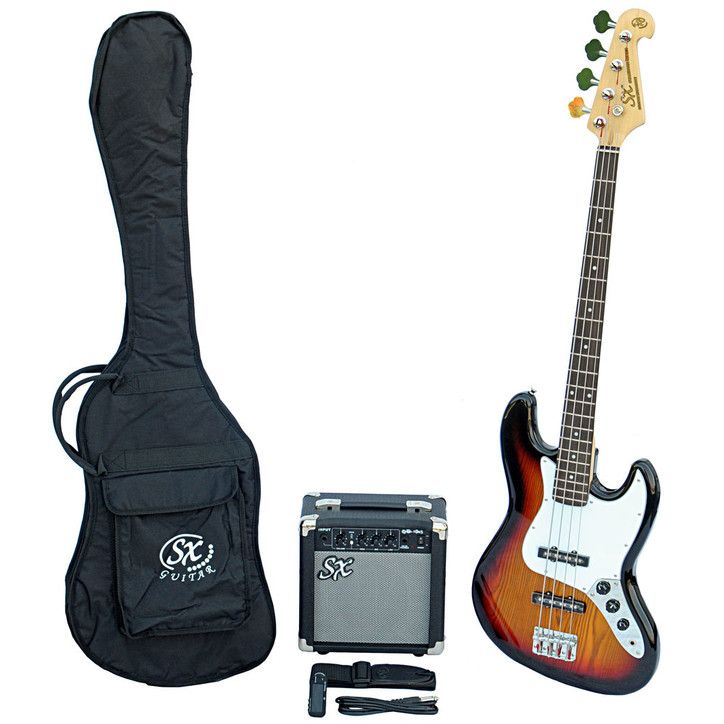 SX SB1 Bass Guitar Kit 3 Tone Sunburst | Obrázok 1 | eplay.sk