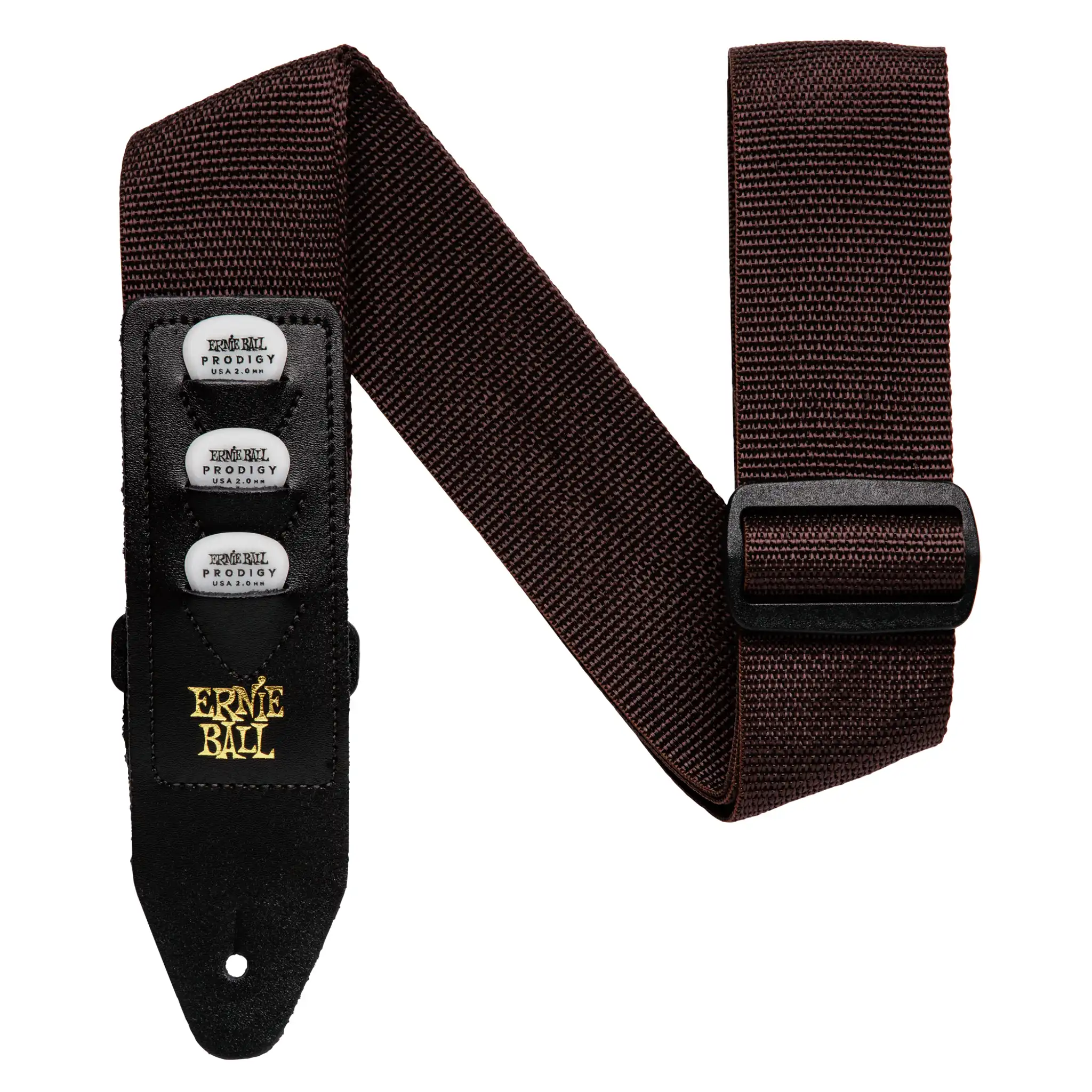 Ernie Ball 4250 Pickholder, gitarový pás, hnedý | Obrázok 1 | eplay.sk