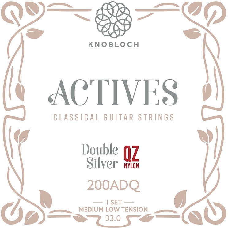 KNOBLOCH ACTIVES Double Silver QZ Nylon Medium-Low Tension 33.0 | Obrázok 1 | eplay.sk