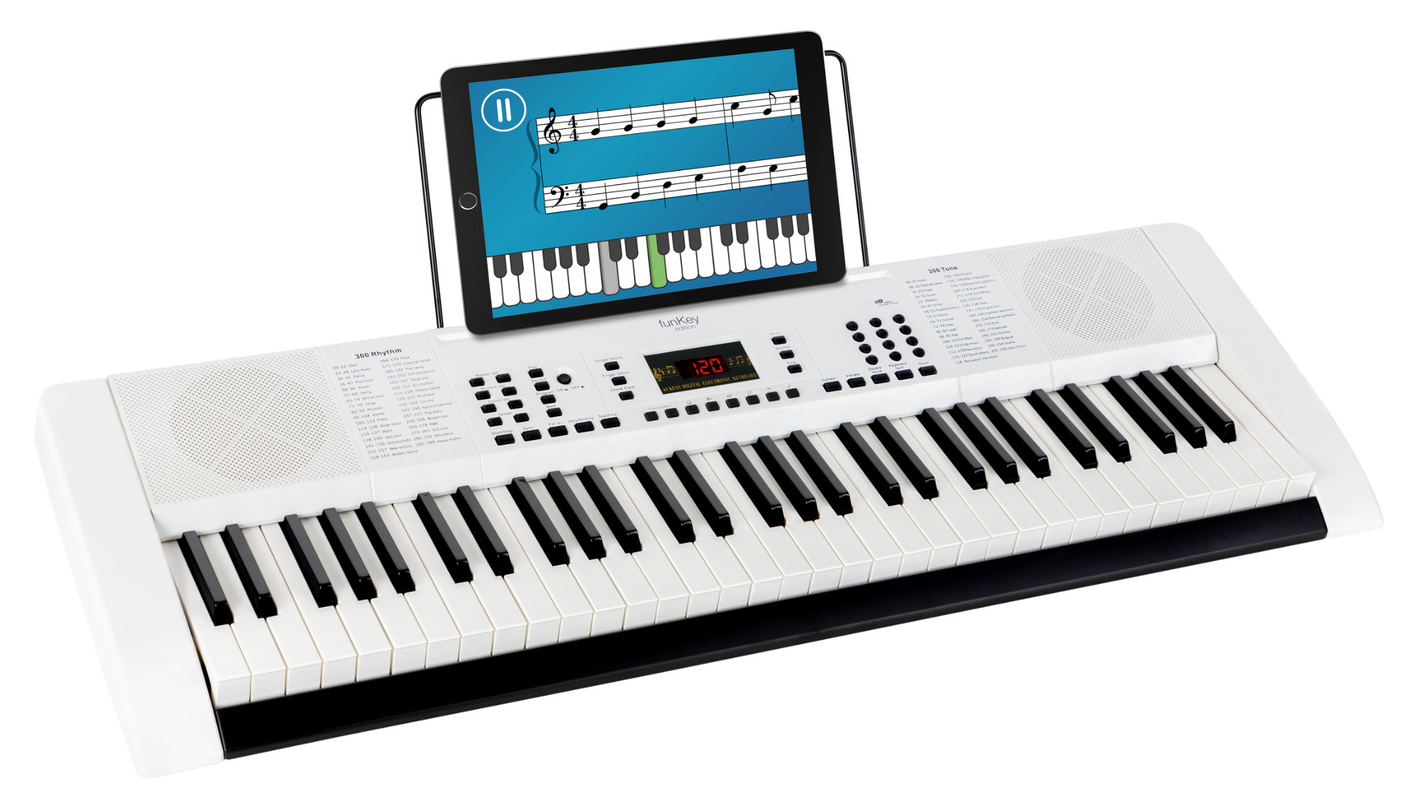 FunKey 61 Detský Keyboard, Biely | Obrázok 1 | eplay.sk