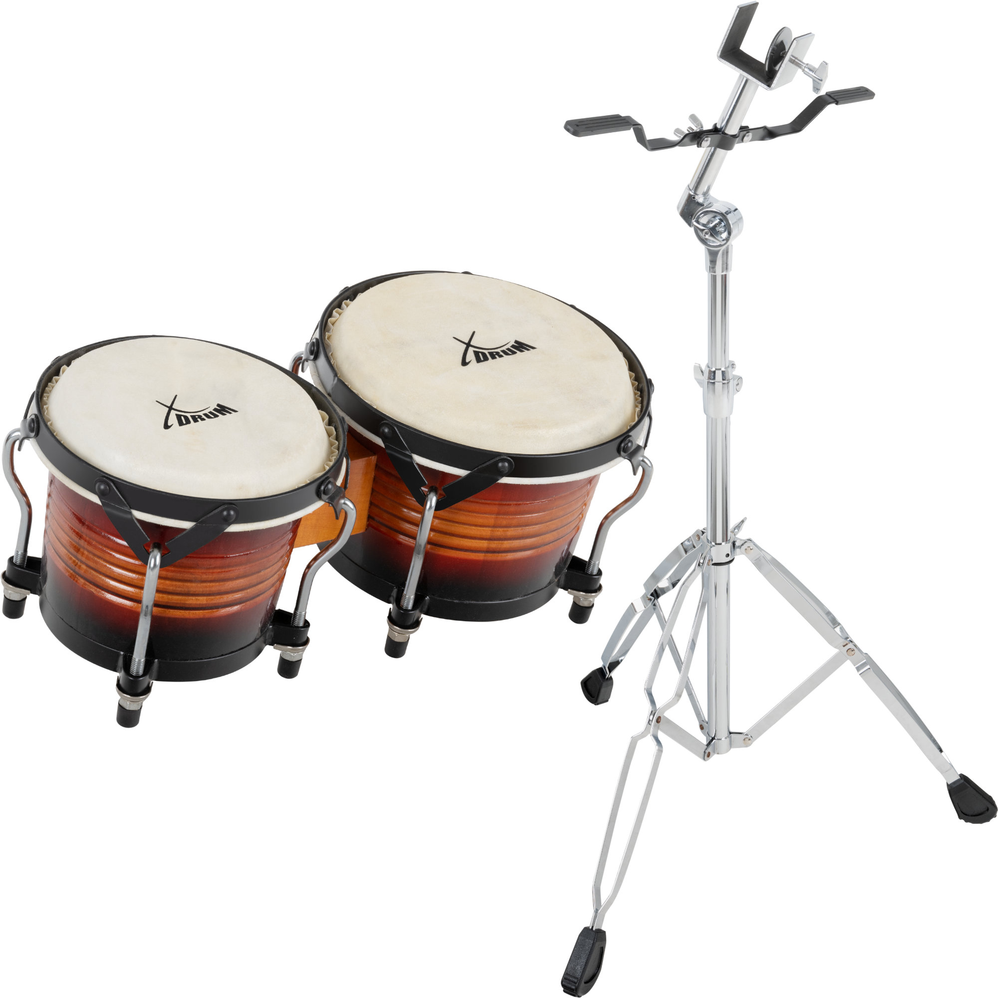 XDrum Bongos Pro Vintage Sunburst Set So Stojanom | Obrázok 1 | eplay.sk
