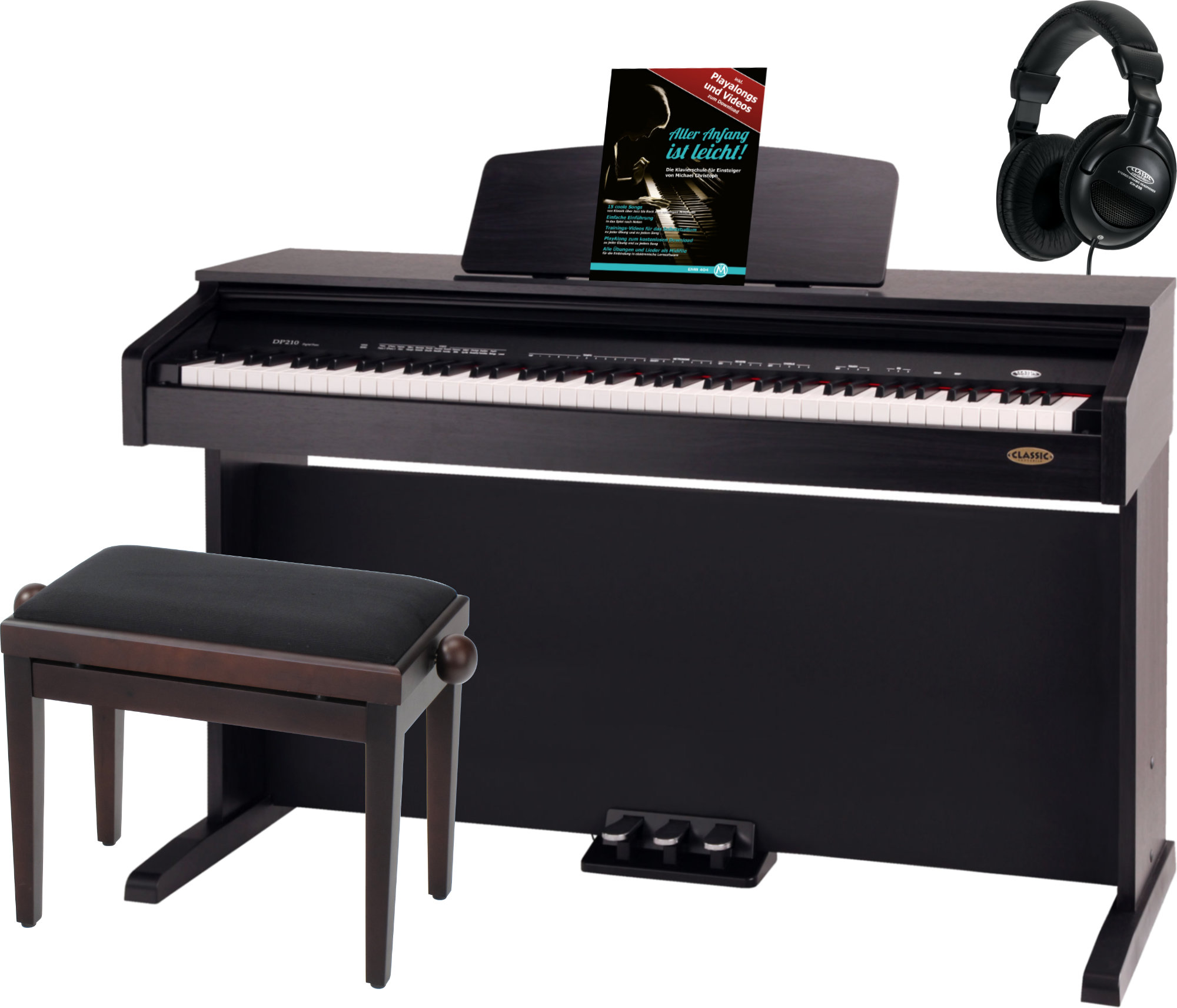 Classic Cantabile DP-210 RH E-Piano Palisander | Obrázok 1 | eplay.sk