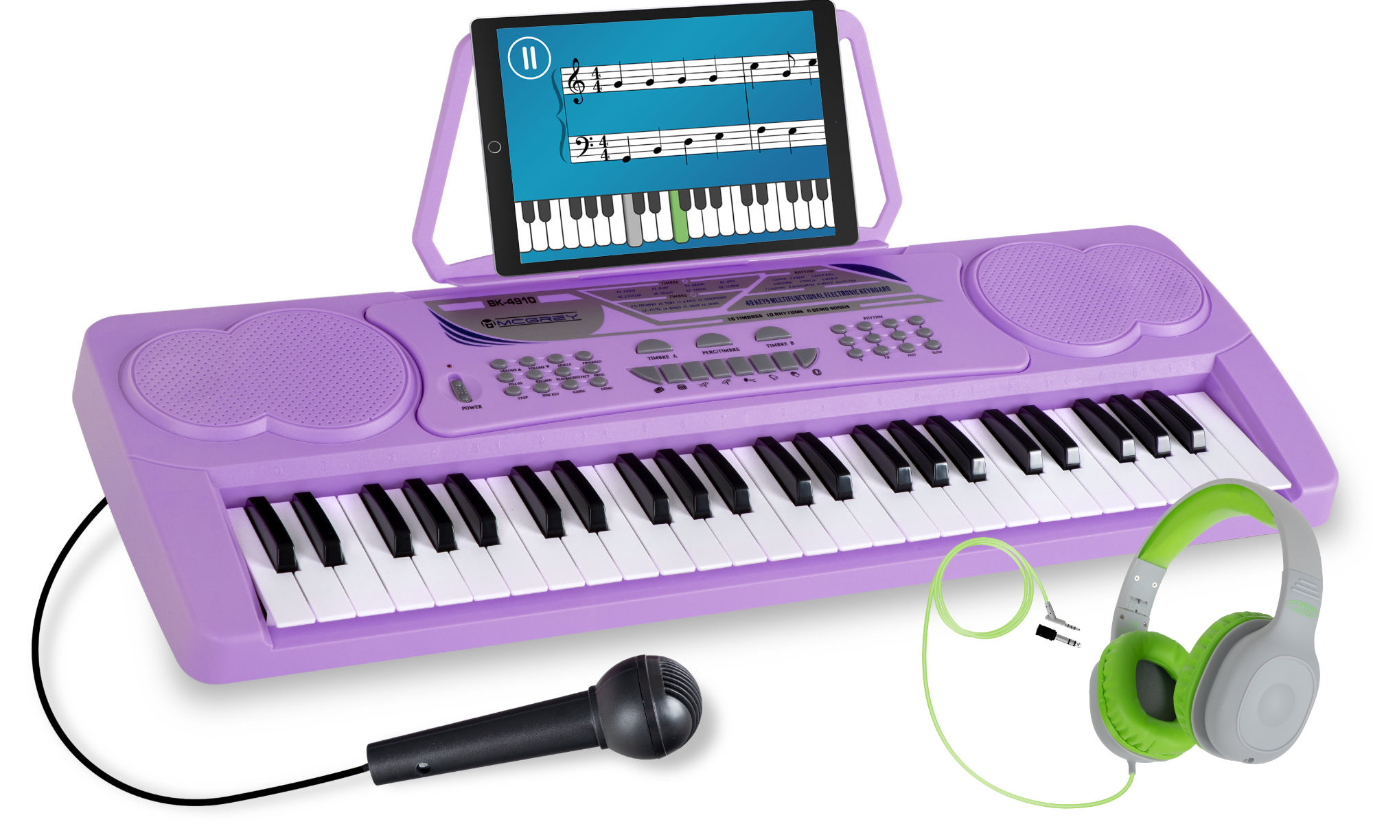 McGrey BK-4910VT Keyboard s mikrofónom a detskými slúchadlami – SET | Obrázok 1 | eplay.sk