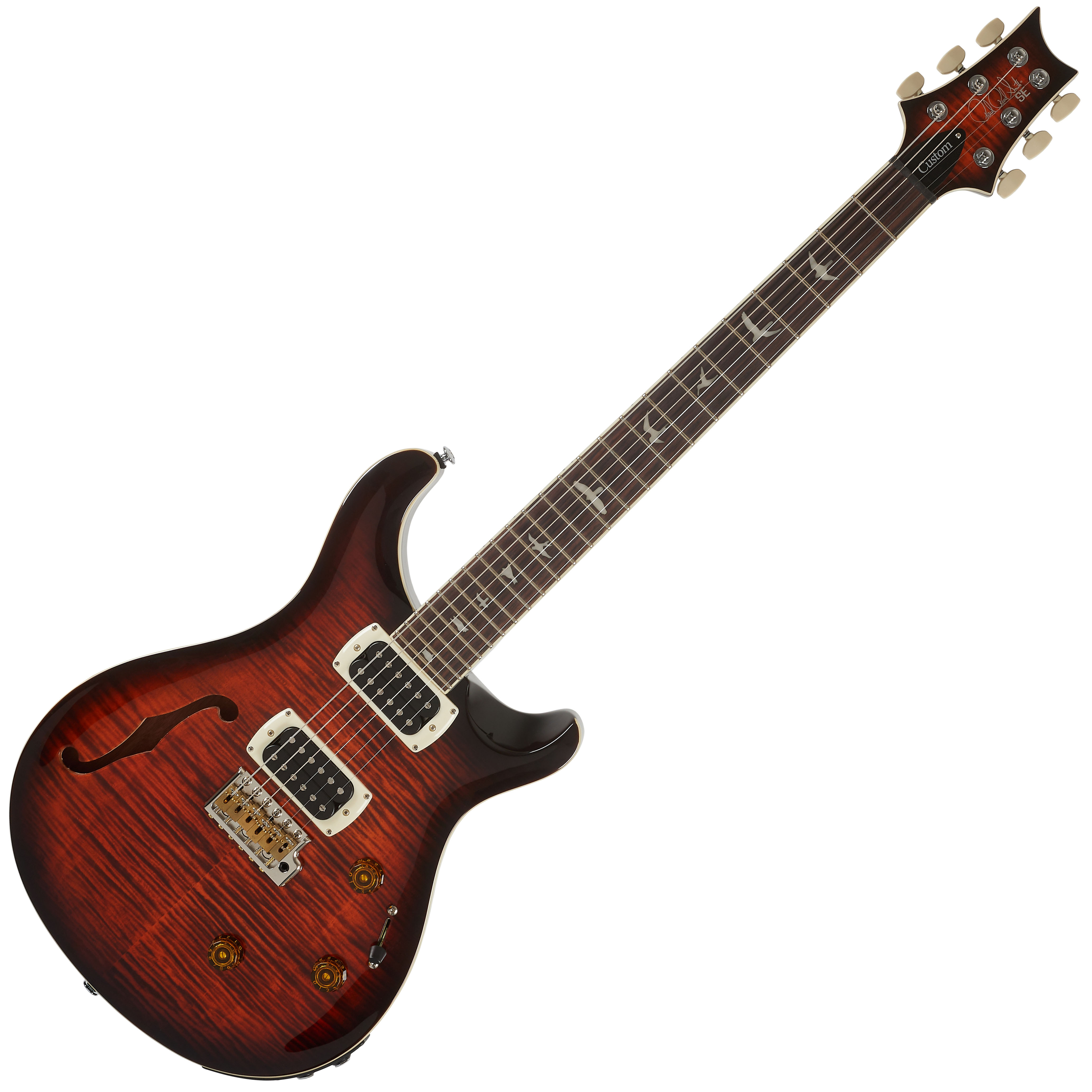 PRS SE Custom 24 Semi-Hollow Piezo Orange Tiger Smokeburst 2026 | Obrázok 1 | eplay.sk