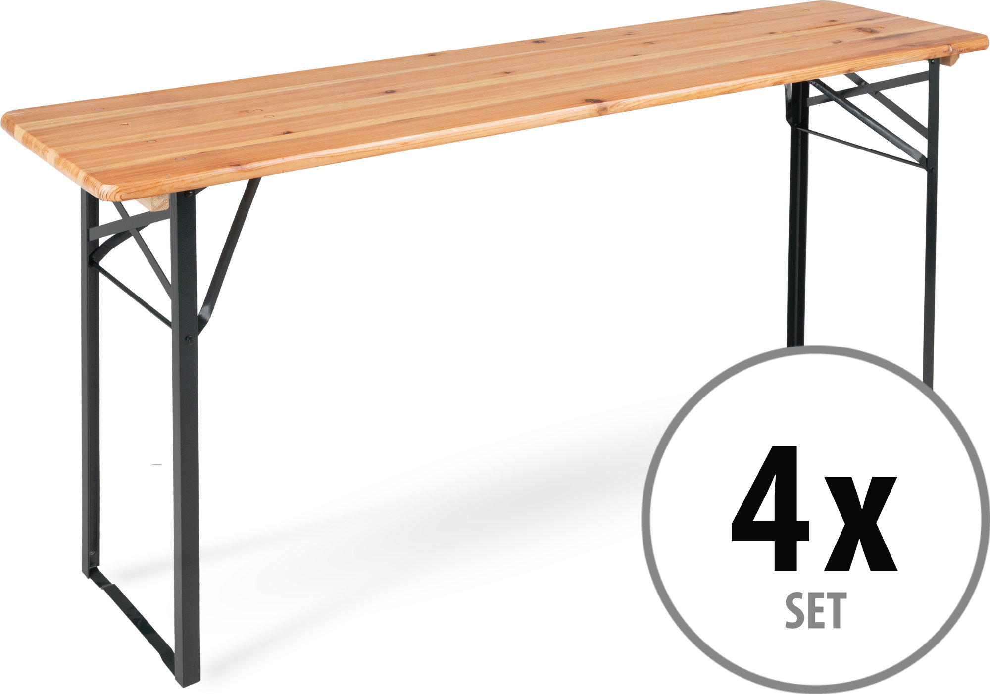 Stagecaptain BBT-170 Hirschgarten stolík 170 cm prírodný – set 4 ks | Obrázok 1 | eplay.sk