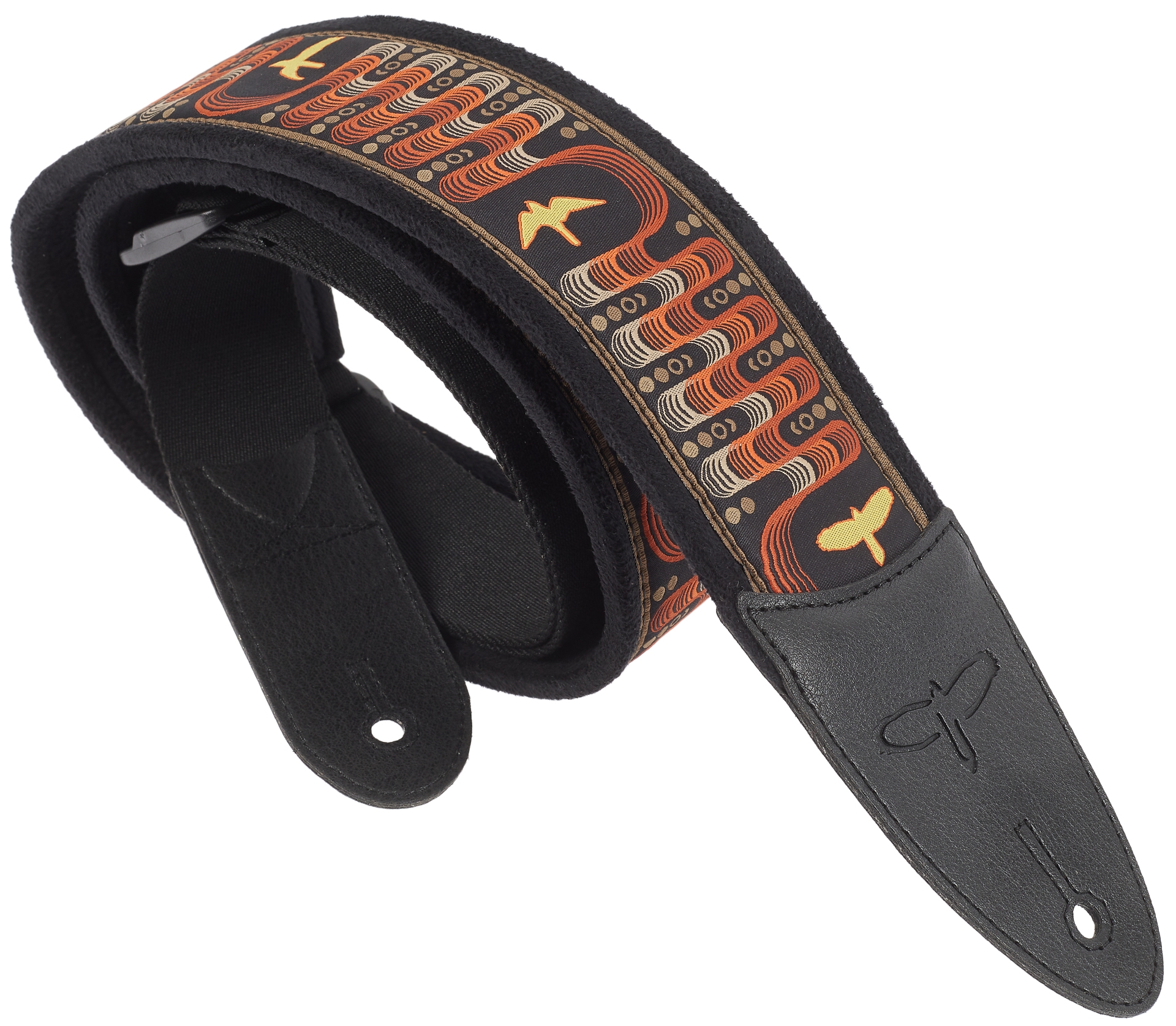 PRS 2.4" Padded Guitar Strap w/FLASH, Custom Jacquard Birds Wavelength, Yellow | Obrázok 1 | eplay.sk