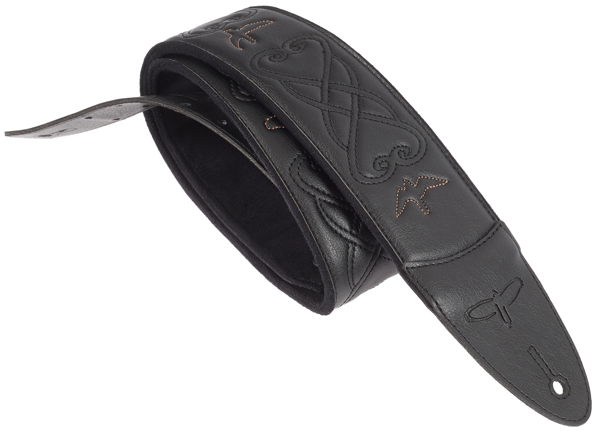 PRS 2.4" Padded Guitar Strap w/RAS, Custom Leather (Faux) Birds, Black | Obrázok 1 | eplay.sk