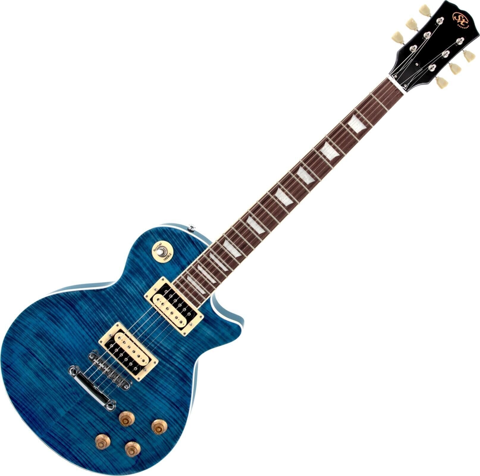 SX EC3H Translucent Blue Elektrická gitara | Obrázok 1 | eplay.sk