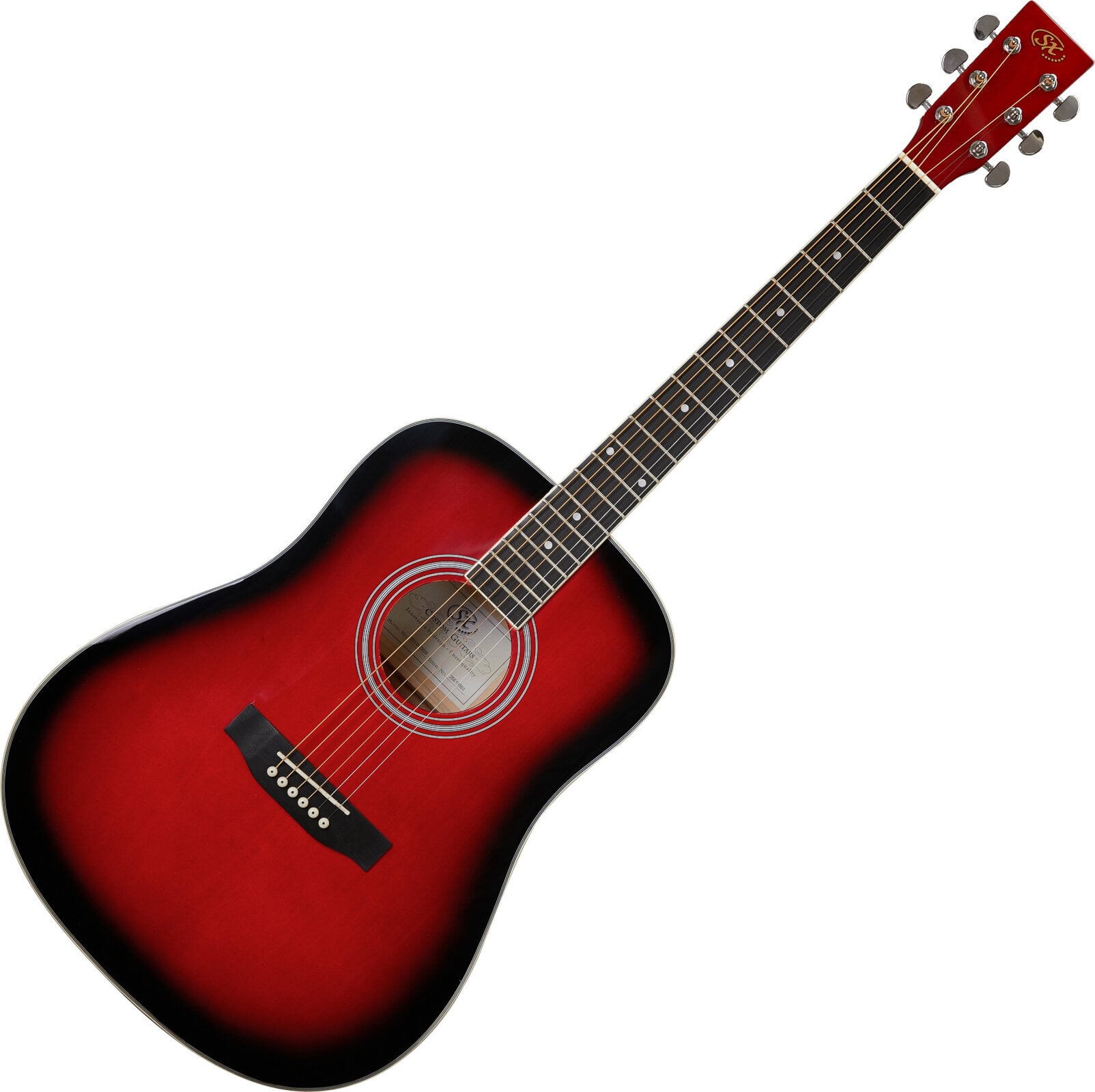 SX SD104G Red Sunburst Akustická gitara | Obrázok 1 | eplay.sk