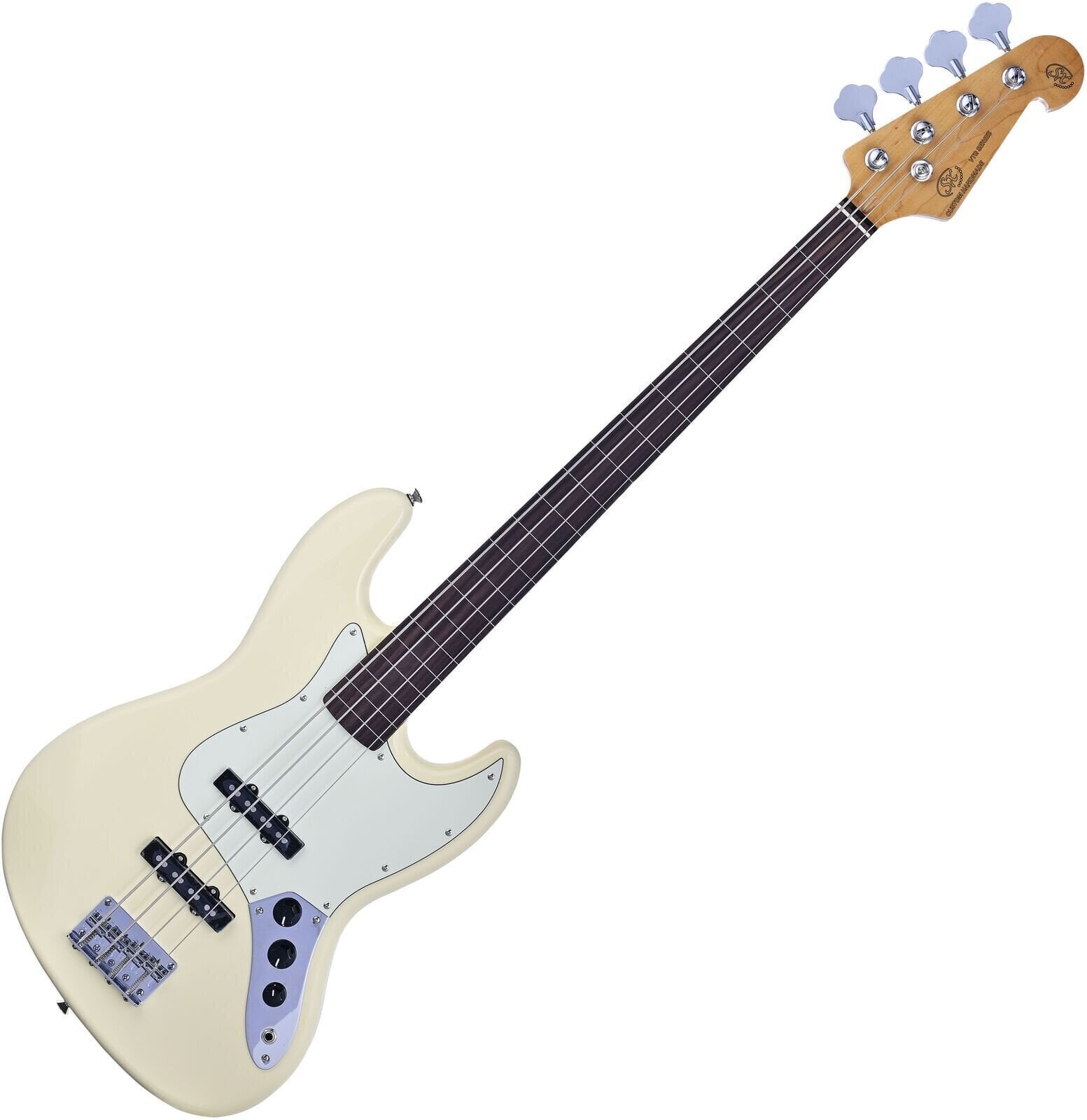 SX SJB62+FL Vintage White Bezpražcová basgitara | Obrázok 1 | eplay.sk
