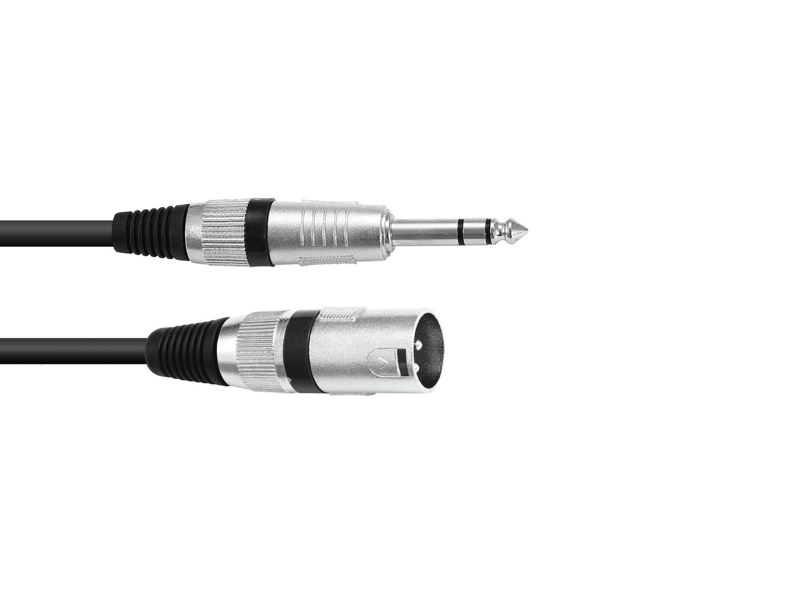 OMNITRONIC Adaptercable XLR(M)/Jack 6,3stereo BK | Obrázok 1 | eplay.sk