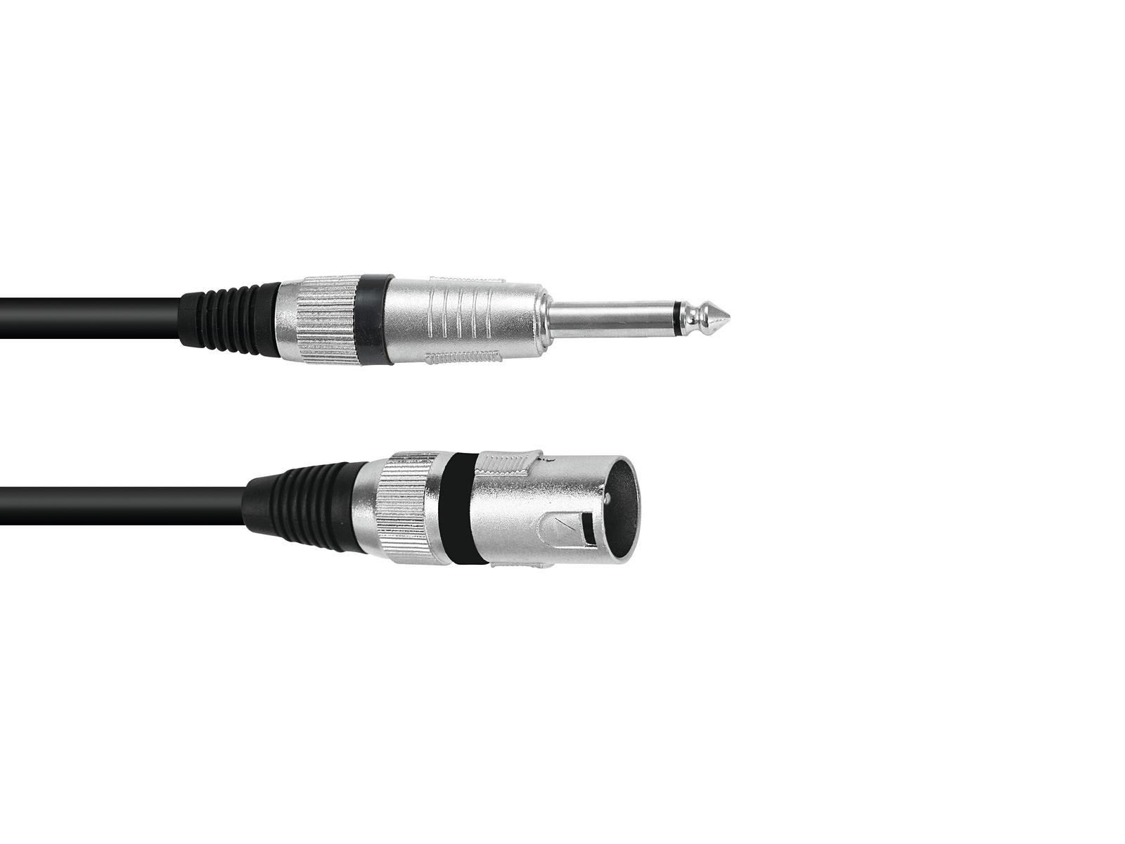 OMNITRONIC Adaptercable XLR(M)/Jack 6,3 mono BK | Obrázok 1 | eplay.sk