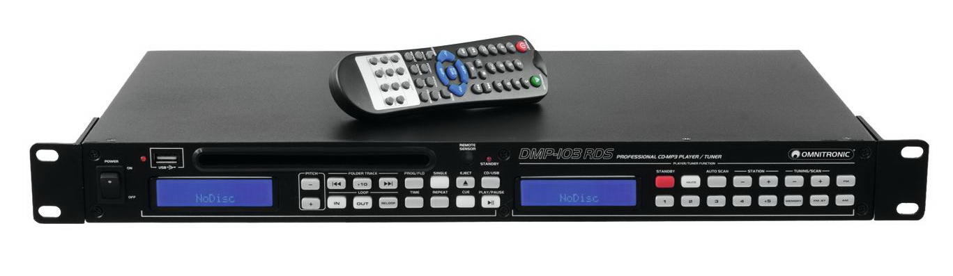 OMNITRONIC DMP-103RDS Media player | Obrázok 1 | eplay.sk