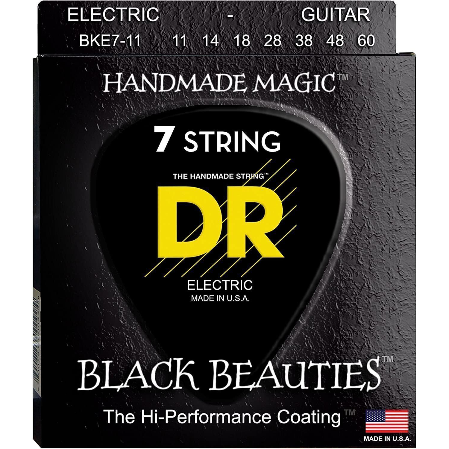 DR Strings BKE7-11 K3 Black Beautie Med-Heavy | Obrázok 1 | eplay.sk
