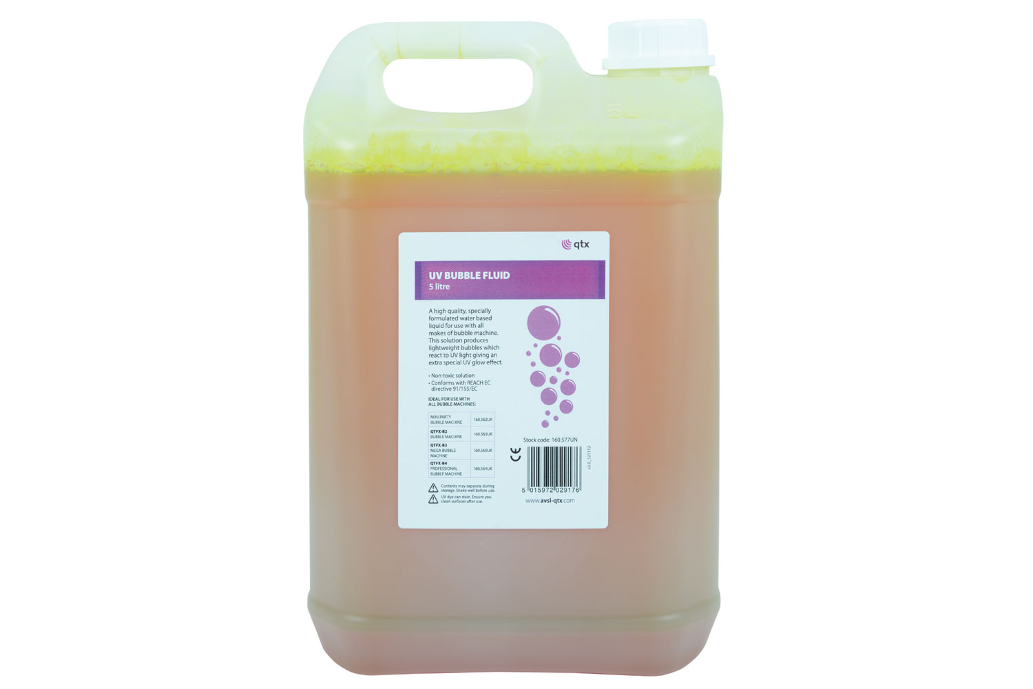 QTX UV náplň do bublifuku, 5L | Obrázok 1 | eplay.sk