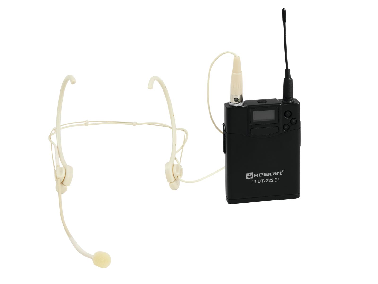 Relacart UT-222, vysielač a hlavový mikrofon HM-800S | Obrázok 1 | eplay.sk